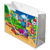 trein en auto groot cadeauzakje (Achterkant Gekanteld)