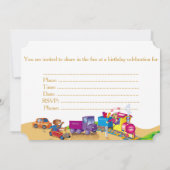 trein en auto kaart (Achterkant)