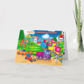 trein en auto kaart (Voorkant)