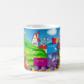 trein en auto koffiemok (Center)