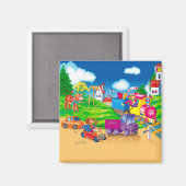 trein en auto magneet (Voorkant / Achterkant)