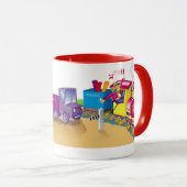 trein en auto mok (Voorkant rechts)