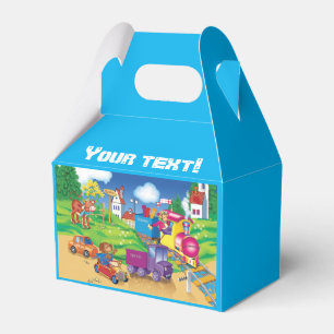 trein en auto voor de jongen bedankdoosjes