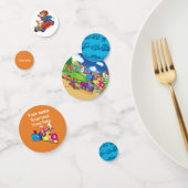 trein en auto voor de jongen confetti (Groep)