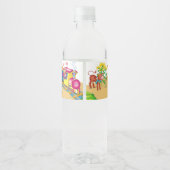 trein en auto waterfles etiket (Achterkant)