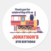  trein- en bijscholingskinderen ronde sticker (Voorkant)