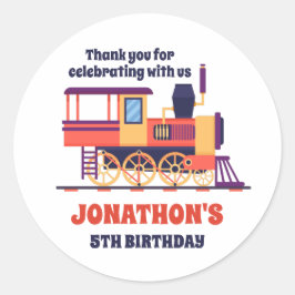  trein- en bijscholingskinderen ronde sticker