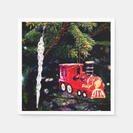 Trein en ijsbaan servet