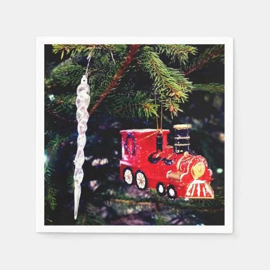 Trein en ijsbaan servet (Voorkant)