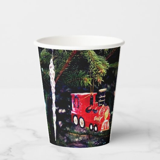 Trein en ijspegel papieren bekers (Voorkant)