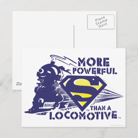 Trein en Logo Briefkaart (Voorkant / Achterkant)