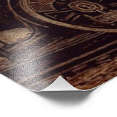  trein en oude spoorweg foto afdruk (Hoek)