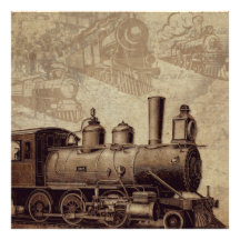  trein en oude spoorweg