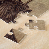  trein en oude spoorweg legpuzzel (Zijkant)