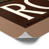  trein en Parijs Lyon Middellandse Zee naar Rome Poster (Hoek)