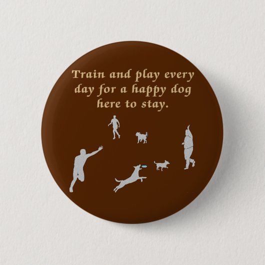 Trein en spelen ronde button 5,7 cm (Voorkant)