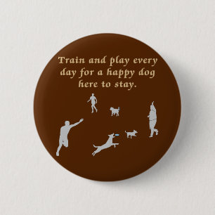 Trein en spelen ronde button 5,7 cm