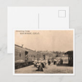  trein foto Groeten Shawnee Colorado Briefkaart (Voorkant / Achterkant)