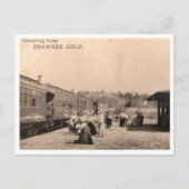  trein foto Groeten Shawnee Colorado Briefkaart (Voorkant)