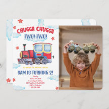 Trein Foto Uitnodigingen