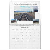 Trein geïnspireerd kalender (Feb 2027)