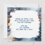  trein gepersonaliseerde kerst kaart (Achterkant)