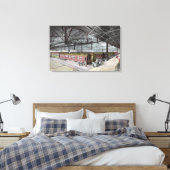 Trein geplaatst op het station van de Unie Canvas Afdruk (Insitu (Slaapkamer))