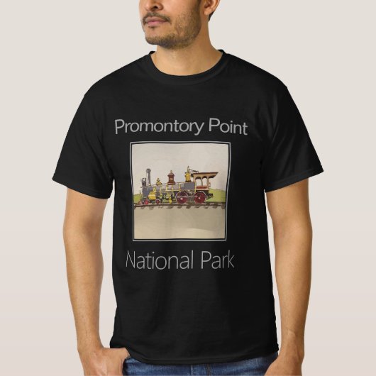 Trein, Golden Spike, Promontory Point, Utah T-shirt (Voorkant)