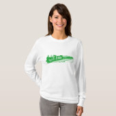 trein - groen gras t-shirt (Voorkant volledig)