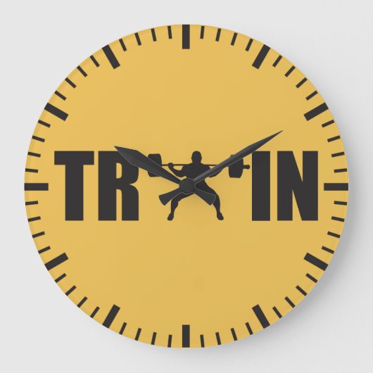 TREIN - Gym Motivatie Grote Klok (Voorkant)