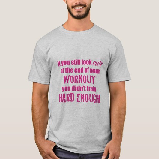 trein hard genoeg t-shirt (Voorkant)