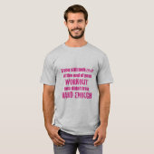 trein hard genoeg t-shirt (Voorkant volledig)