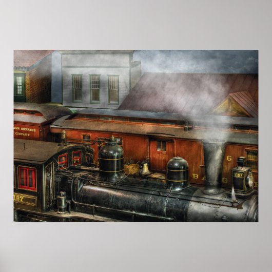 Trein - Het treinspoor II Poster (Voorkant)