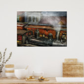 Trein - Het treinspoor II Poster (Keuken)
