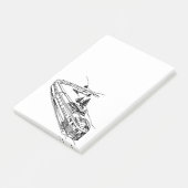  trein in bergen Illustratie Post-it® Notes (Schuin)