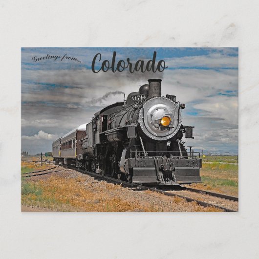 Trein in Colorado Briefkaart (Voorkant)