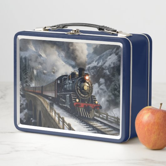 Trein in de bergen (In situ)