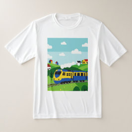 Trein in de bergen t-shirt