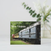 Trein in Durbin West Virginia Briefkaart (Staand voorkant)