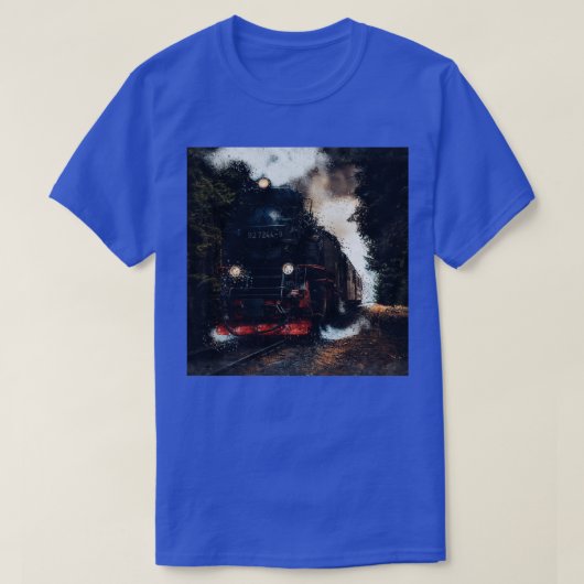 Trein in in de diepe treeplank t-shirt (Design voorkant)
