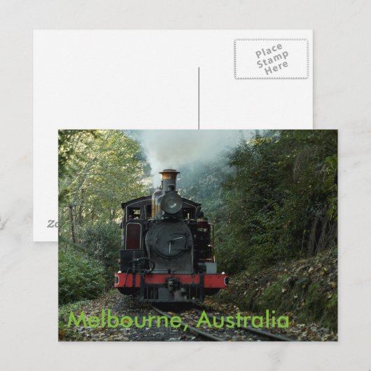 Trein in in Melbourne, Australië Briefkaart (Voorkant / Achterkant)