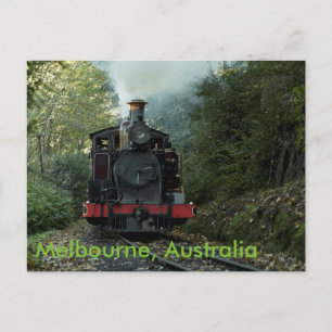 Trein in in Melbourne, Australië Briefkaart