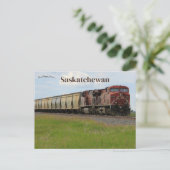 Trein in Indiaas hoofd Saskatchewan Canada Briefka Briefkaart (Staand voorkant)