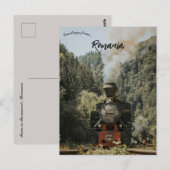 Trein in Maramureș Roemenië Briefkaart (Voorkant / Achterkant)