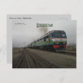 Trein in Nukus Oezbekistan Briefkaart (Voorkant / Achterkant)