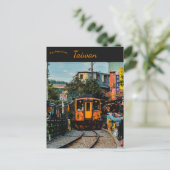 Trein in Pingxi District Nieuw Taipei Taiwan Briefkaart (Staand voorkant)