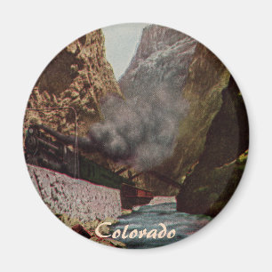  trein in Royal Gorge Magnet