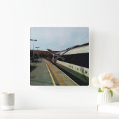 trein in stijl vierkante klok (Huis)