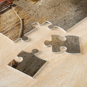 Trein - instappen van de Scranton Trolley Legpuzzel (Zijkant)