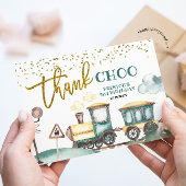 Trein Jongen 2e Verjaardag Dank Je Kaart